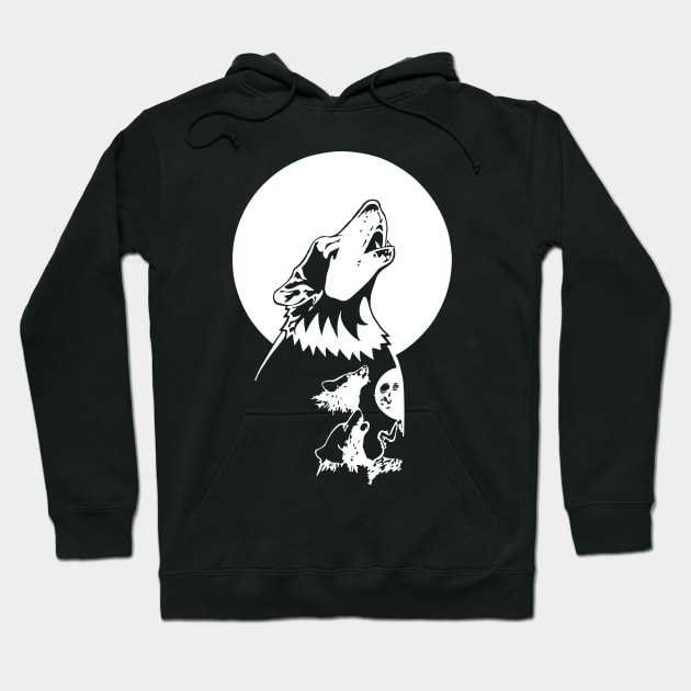 Four Wolf Moon Hoodie by HipsterCritters